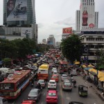 Crossing a Busy Bangkok Street