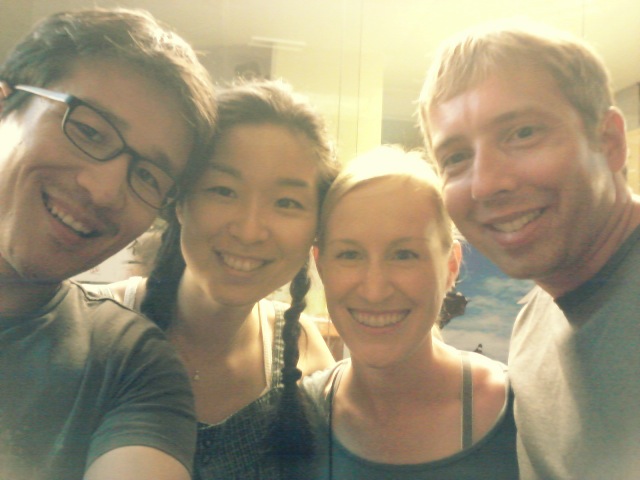 With Tom and Anna in Singapore